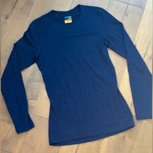 Icebreaker 200 100% Merino Long Sleeve Baselayer Navy Blue Women’s XS